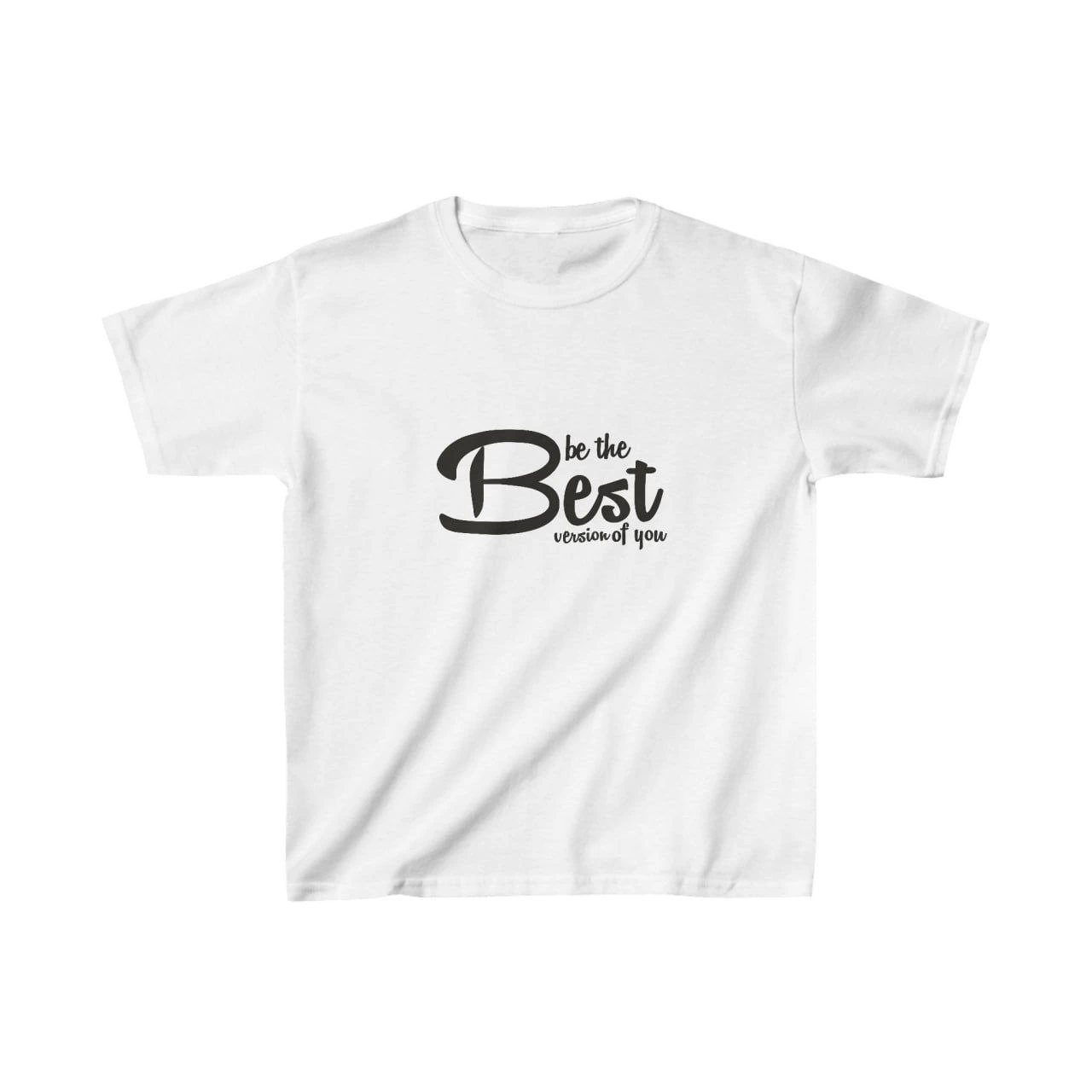 Unisex Çocuk Baskılı T-Shirt – Beyaz
