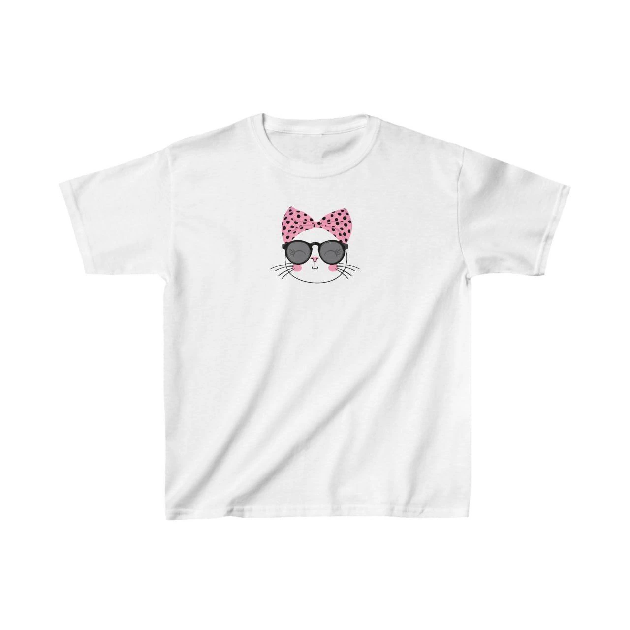 Unisex Çocuk Baskılı T-Shirt – Beyaz