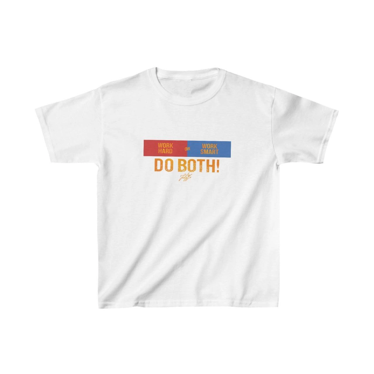 Unisex Çocuk Baskılı T-Shirt – Beyaz