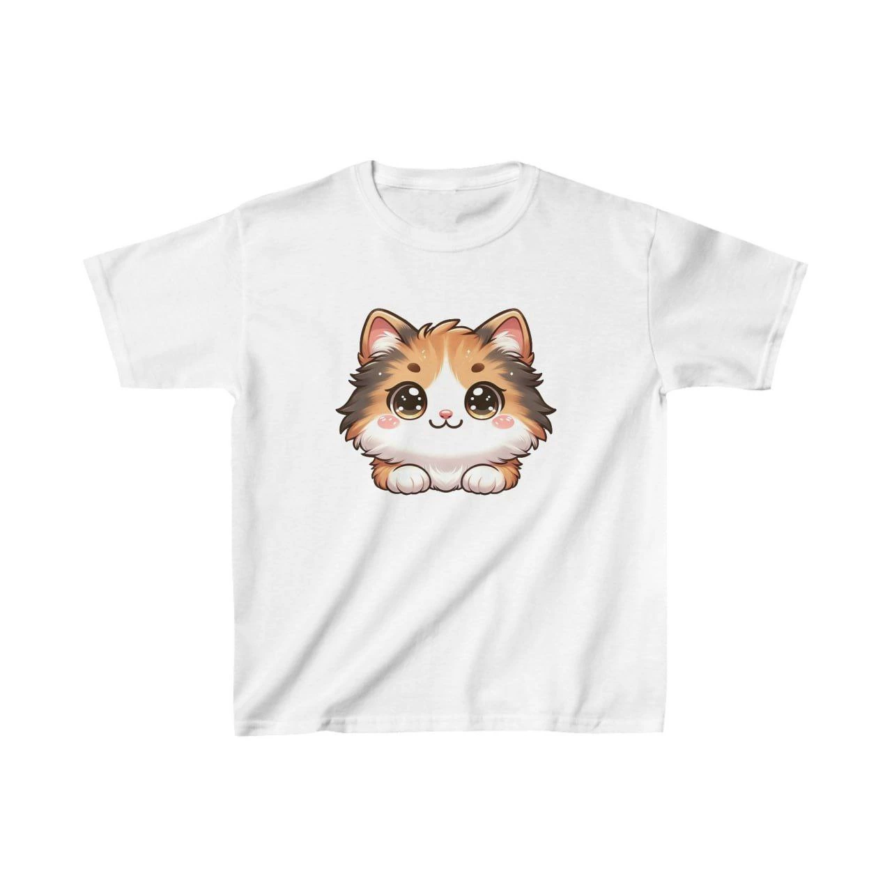 Unisex Çocuk Baskılı T-Shirt – Beyaz