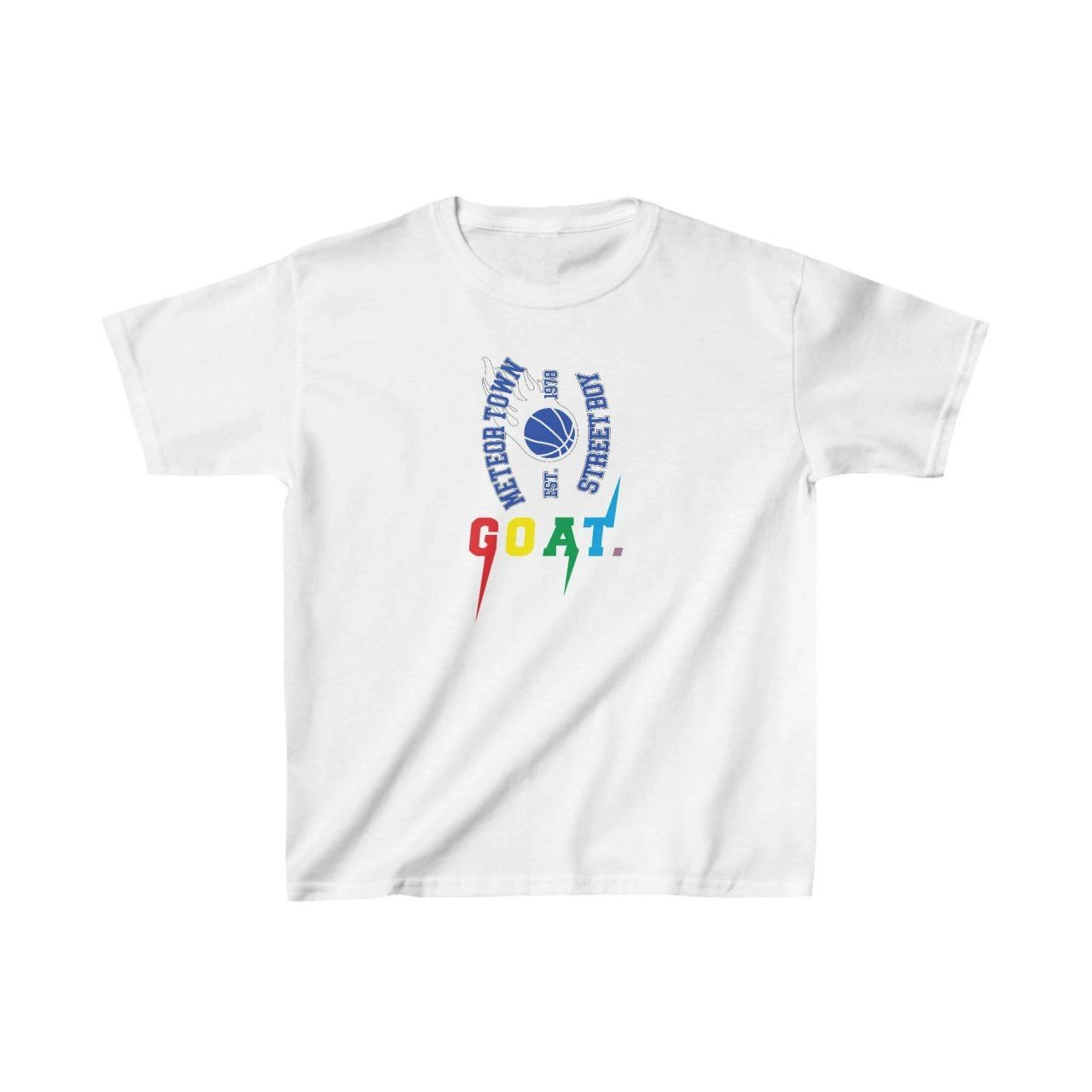 Unisex Çocuk Baskılı T-Shirt – Beyaz