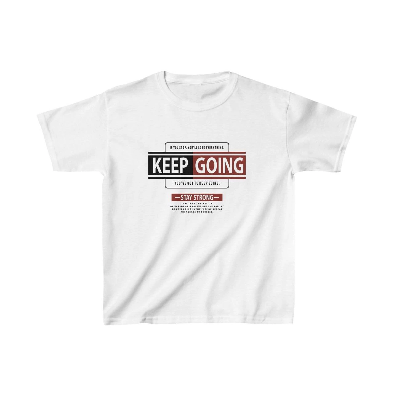 Unisex Çocuk Baskılı T-Shirt – Beyaz