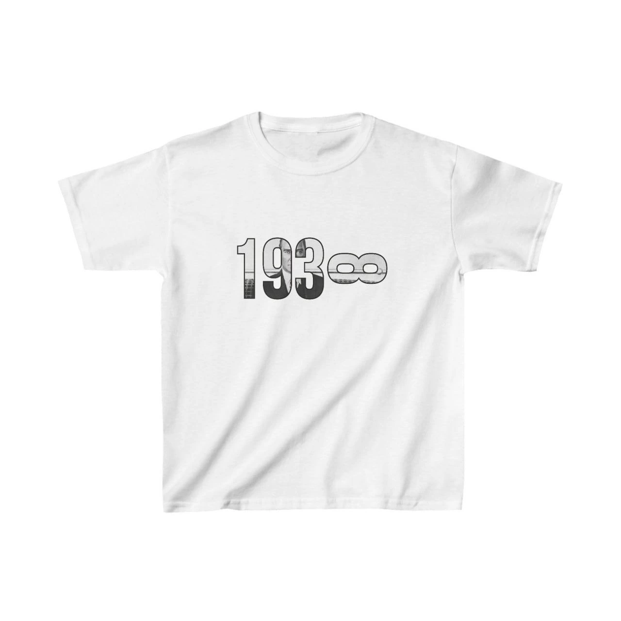 Unisex Çocuk Baskılı T-Shirt – Beyaz