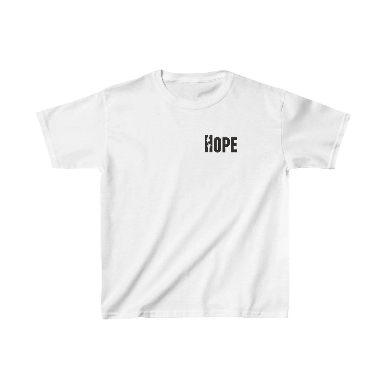Unisex Çocuk Baskılı T-Shirt – Beyaz