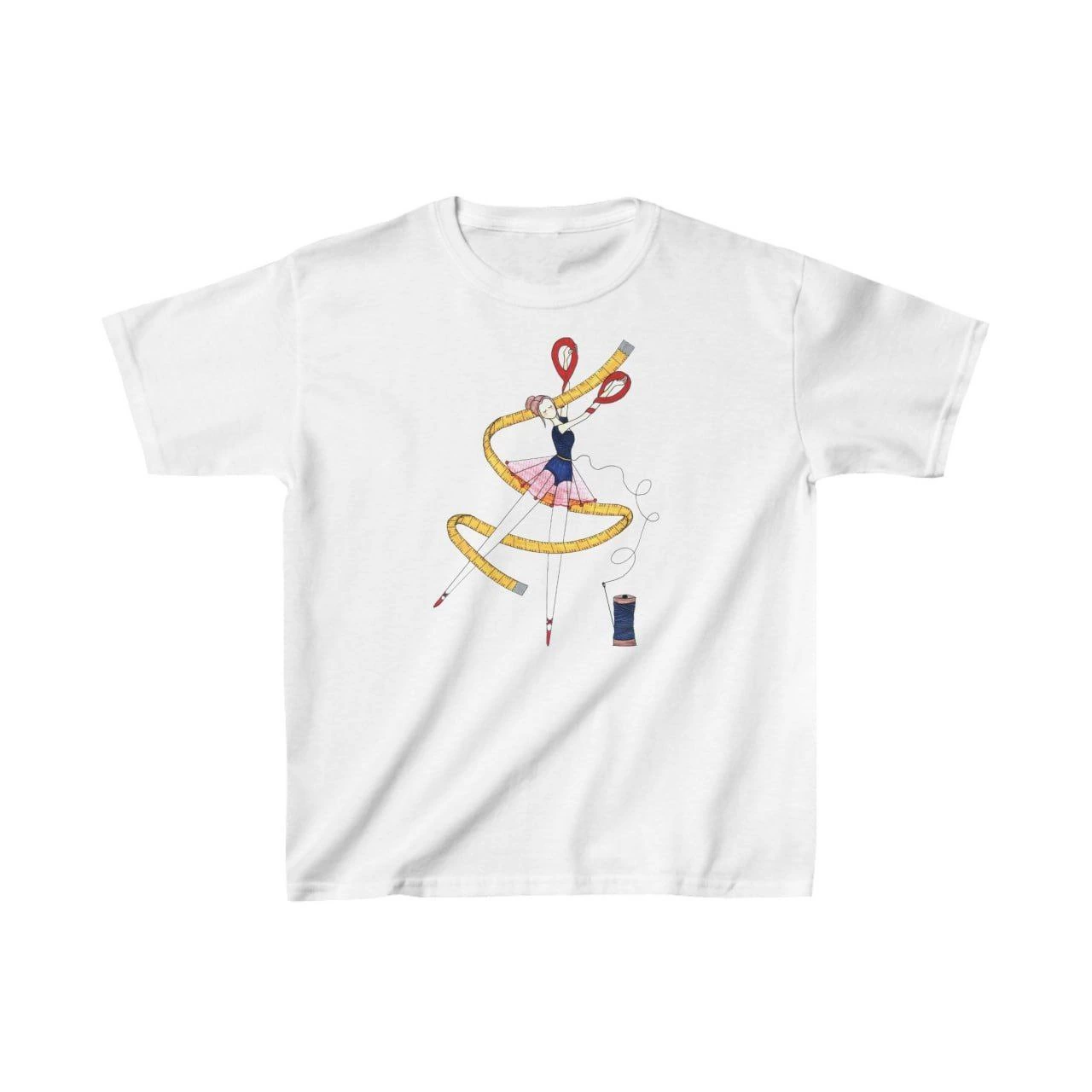 Unisex Çocuk Baskılı T-Shirt – Beyaz