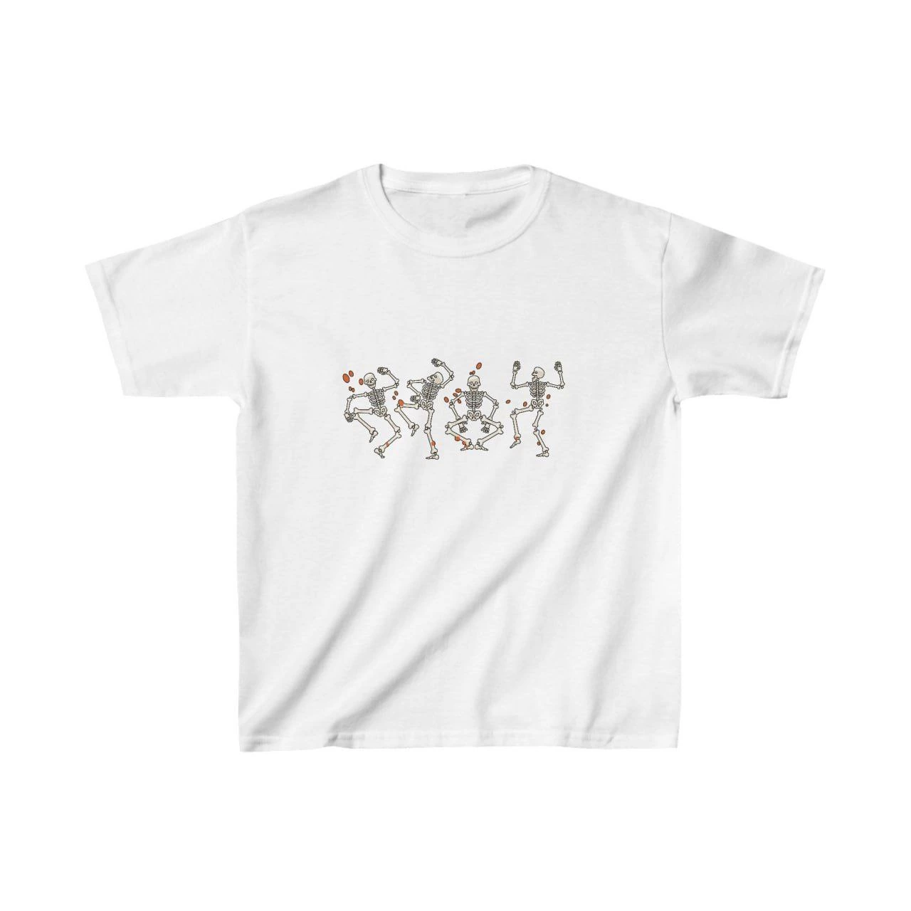 Unisex Çocuk Baskılı T-Shirt – Beyaz