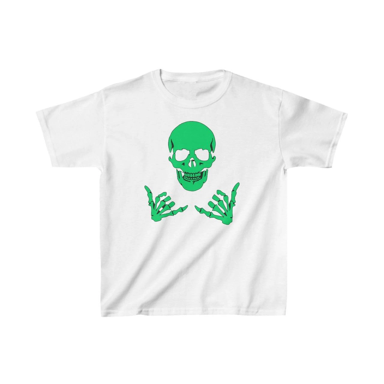 Unisex Çocuk Baskılı T-Shirt – Beyaz