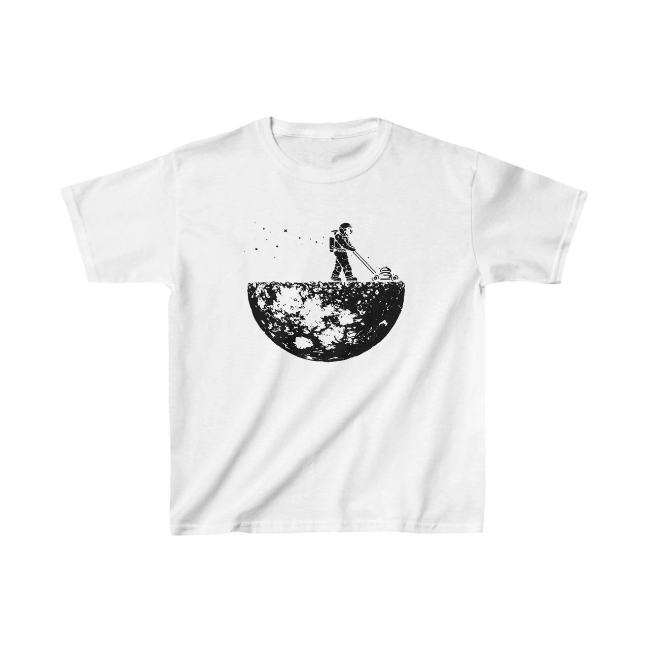 Unisex Çocuk Baskılı T-Shirt – Beyaz