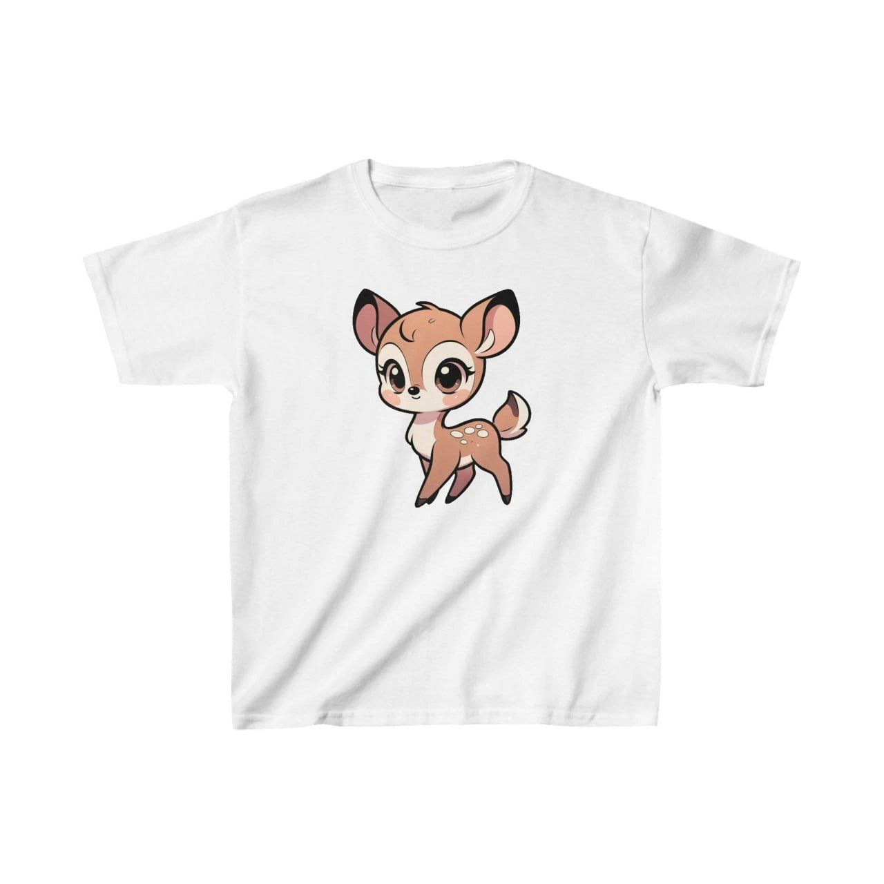 Unisex Çocuk Baskılı T-Shirt – Beyaz