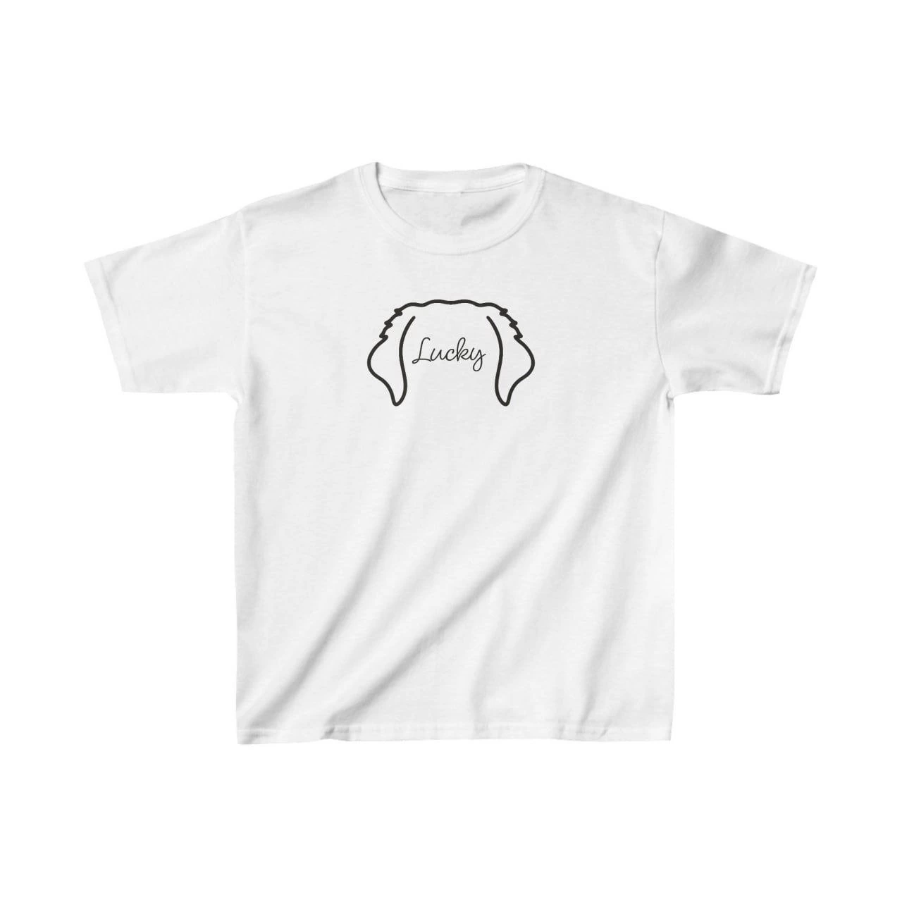 Unisex Çocuk Baskılı T-Shirt – Beyaz