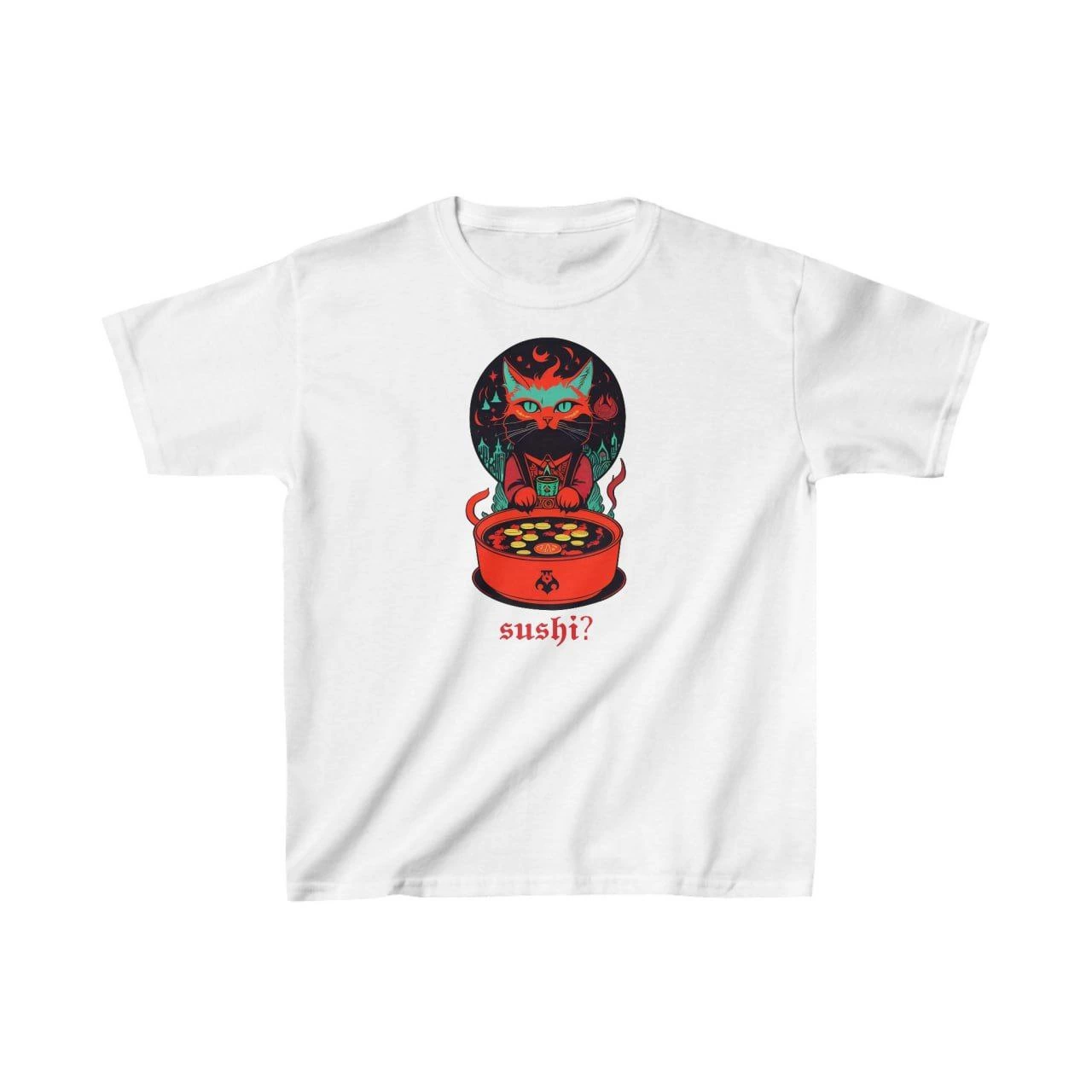 Unisex Çocuk Baskılı T-Shirt – Beyaz