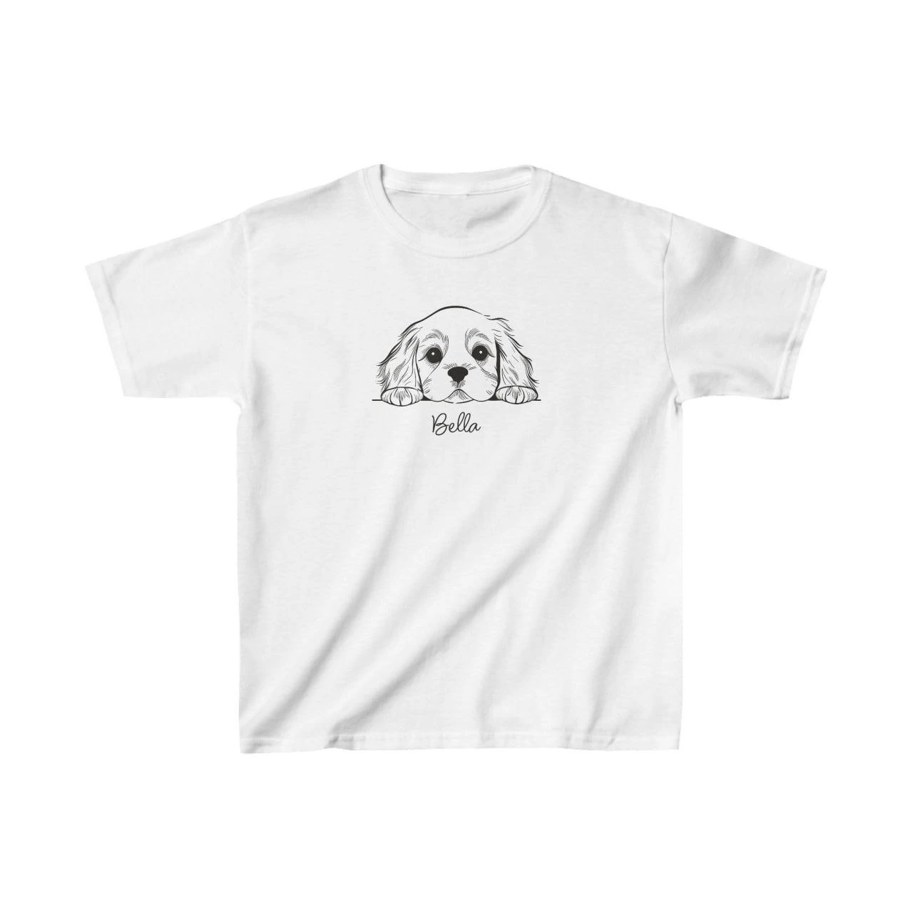 Unisex Çocuk Baskılı T-Shirt – Beyaz