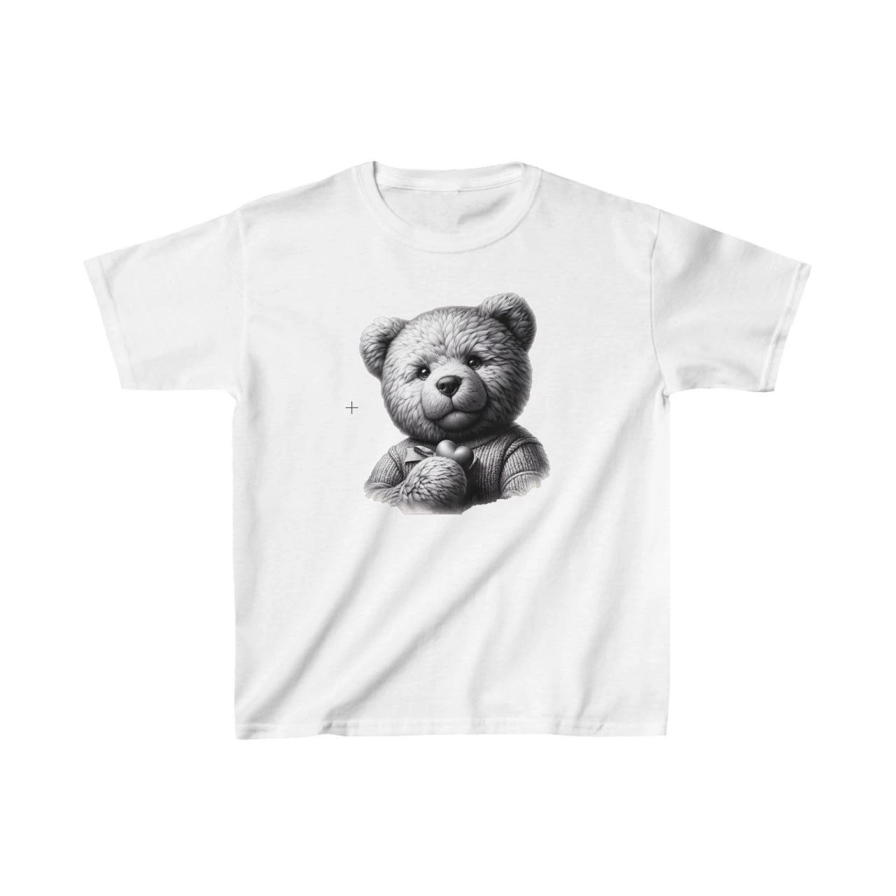 Unisex Çocuk Baskılı T-Shirt – Beyaz
