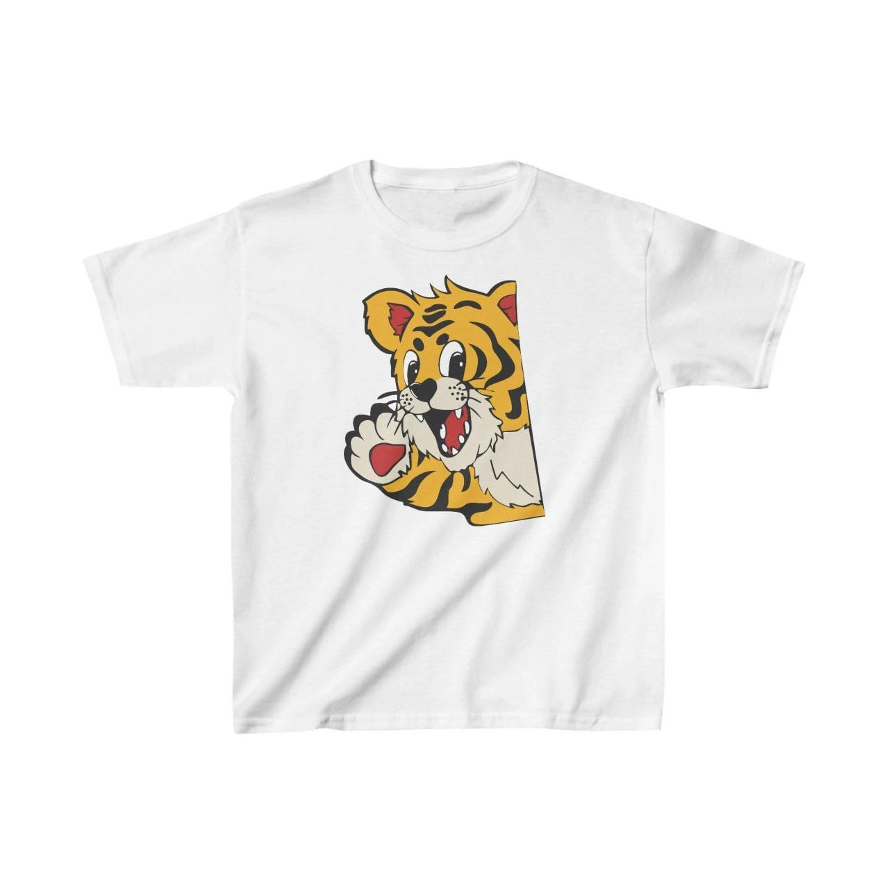 Unisex Çocuk Baskılı T-Shirt – Beyaz