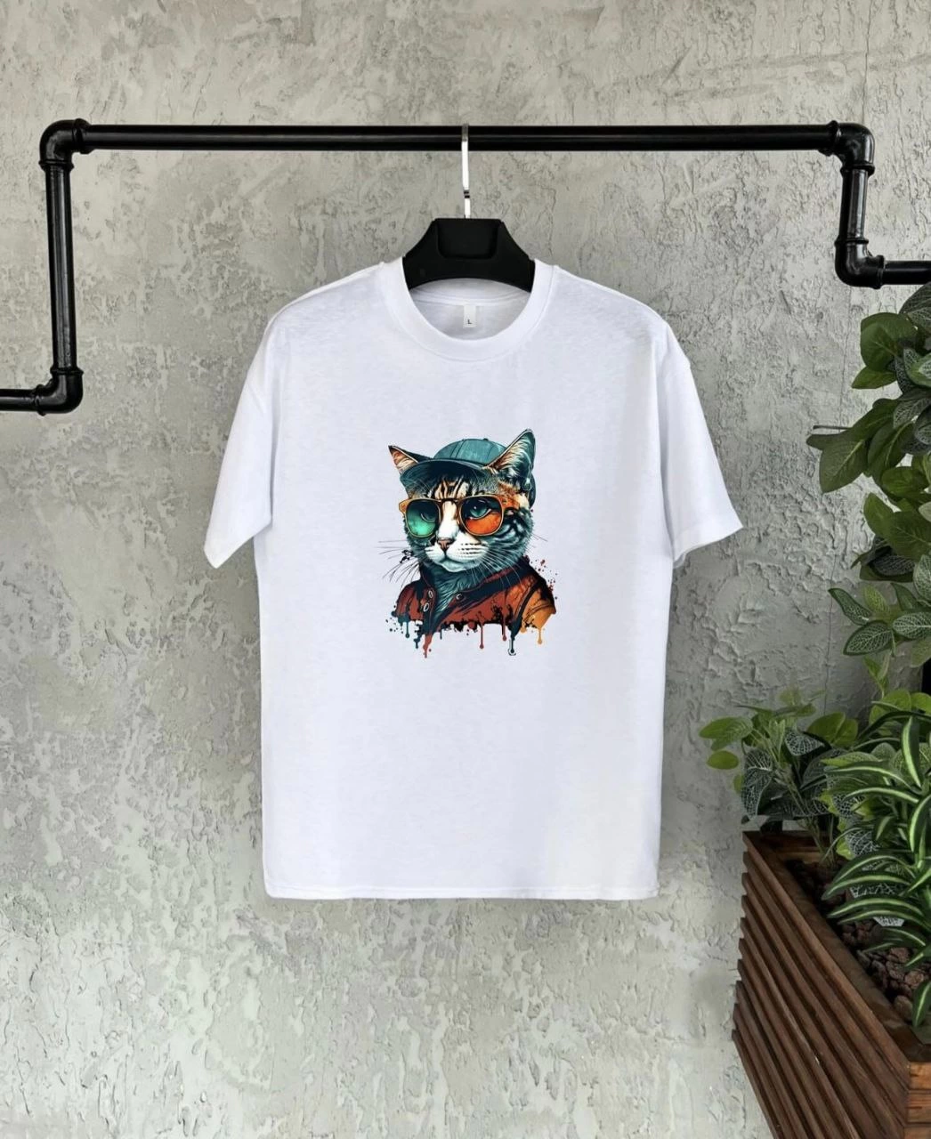 Unisex Çocuk Baskılı T-Shirt – Beyaz