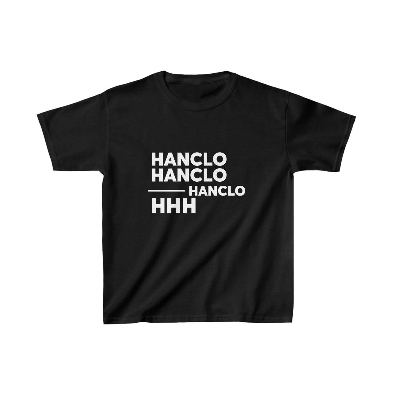 Unisex Çocuk Baskılı T-Shirt – Siyah