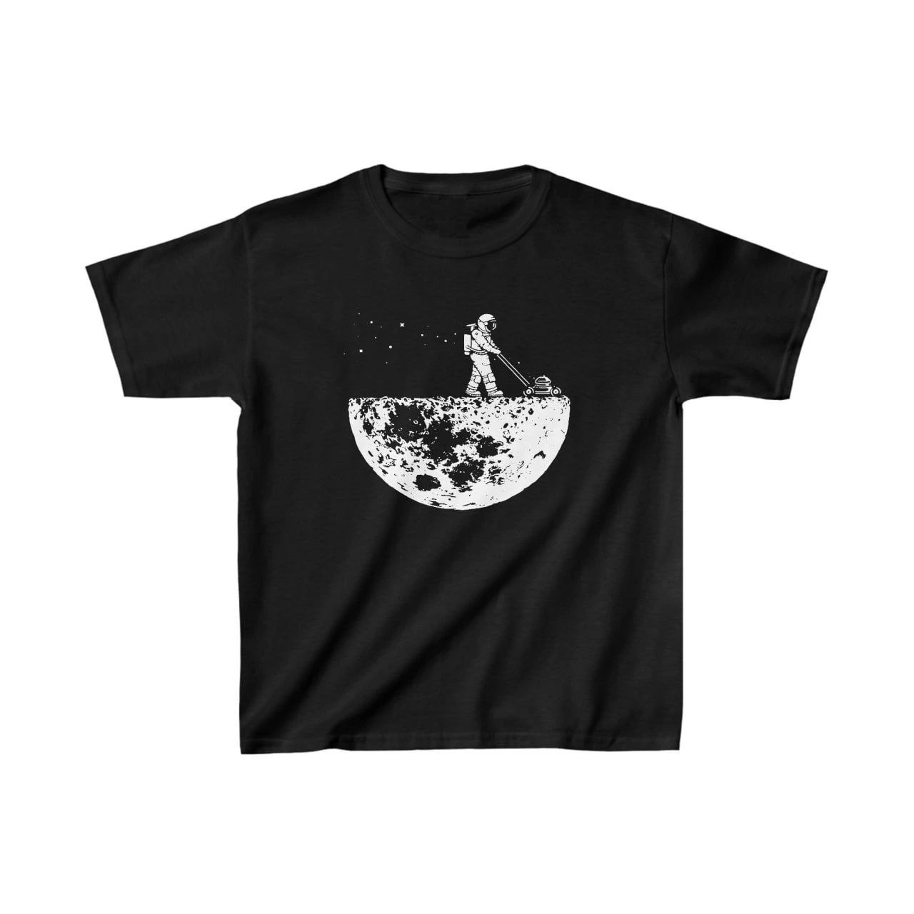 Unisex Çocuk Baskılı T-Shirt – Siyah