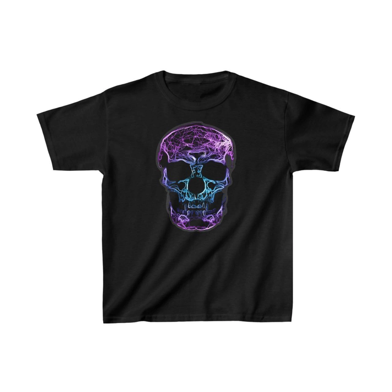 Unisex Çocuk Baskılı T-Shirt – Siyah