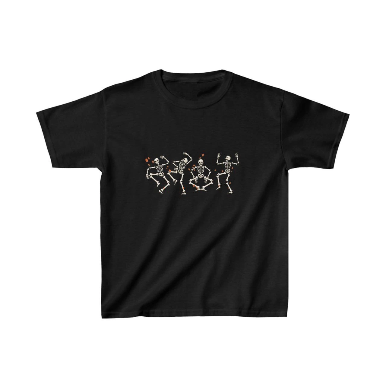 Unisex Çocuk Baskılı T-Shirt – Siyah