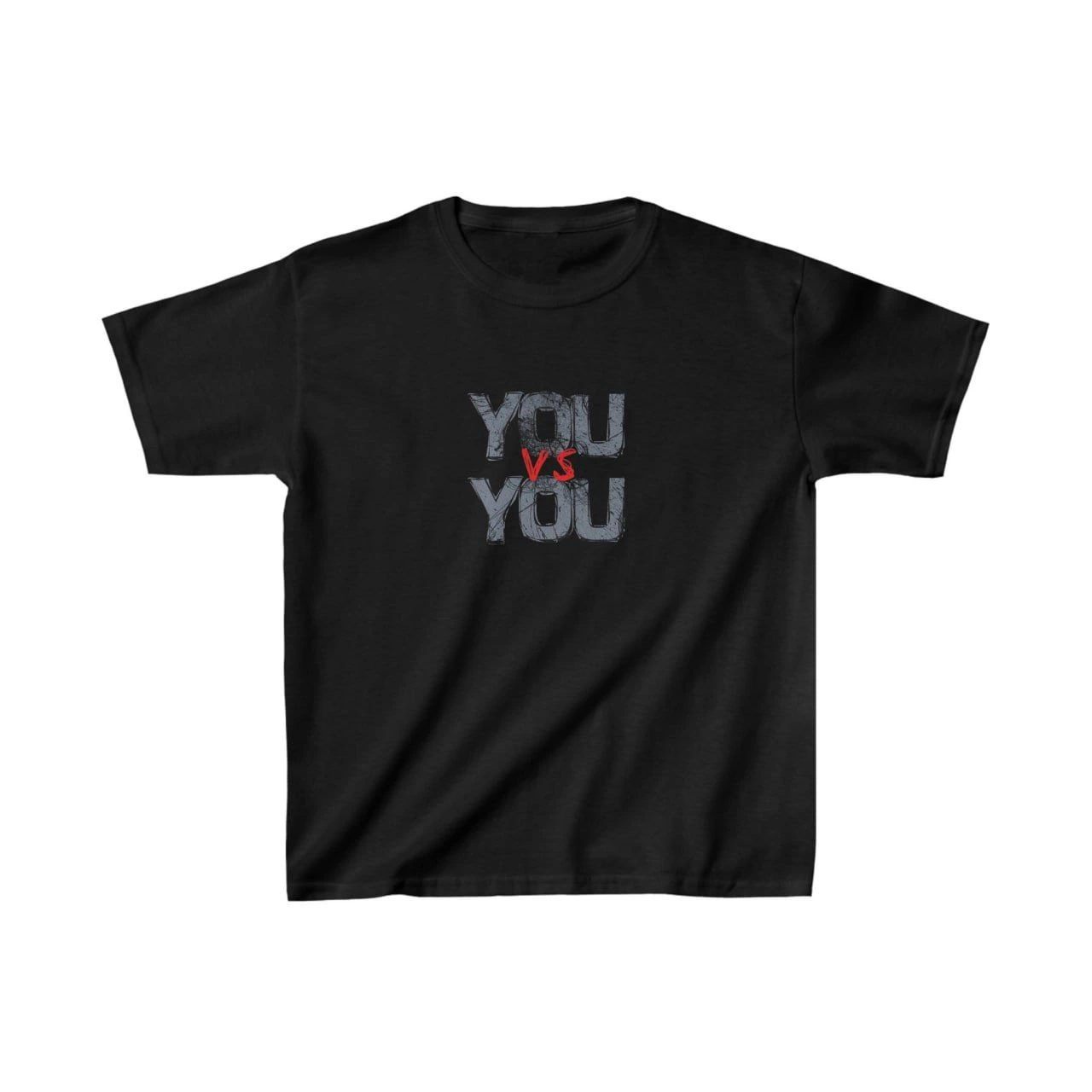 Unisex Çocuk Baskılı T-Shirt – Siyah