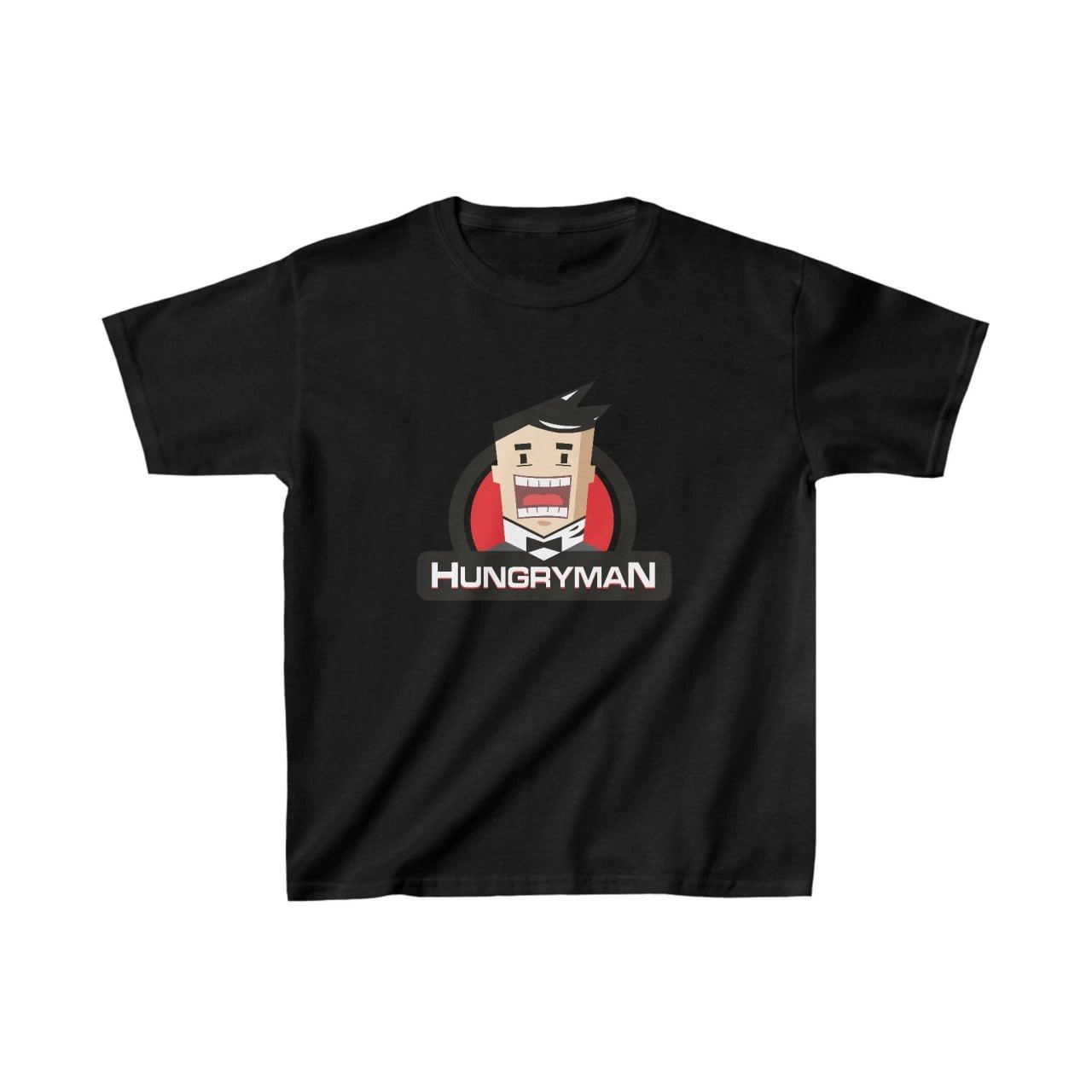 Unisex Çocuk Baskılı T-Shirt – Siyah