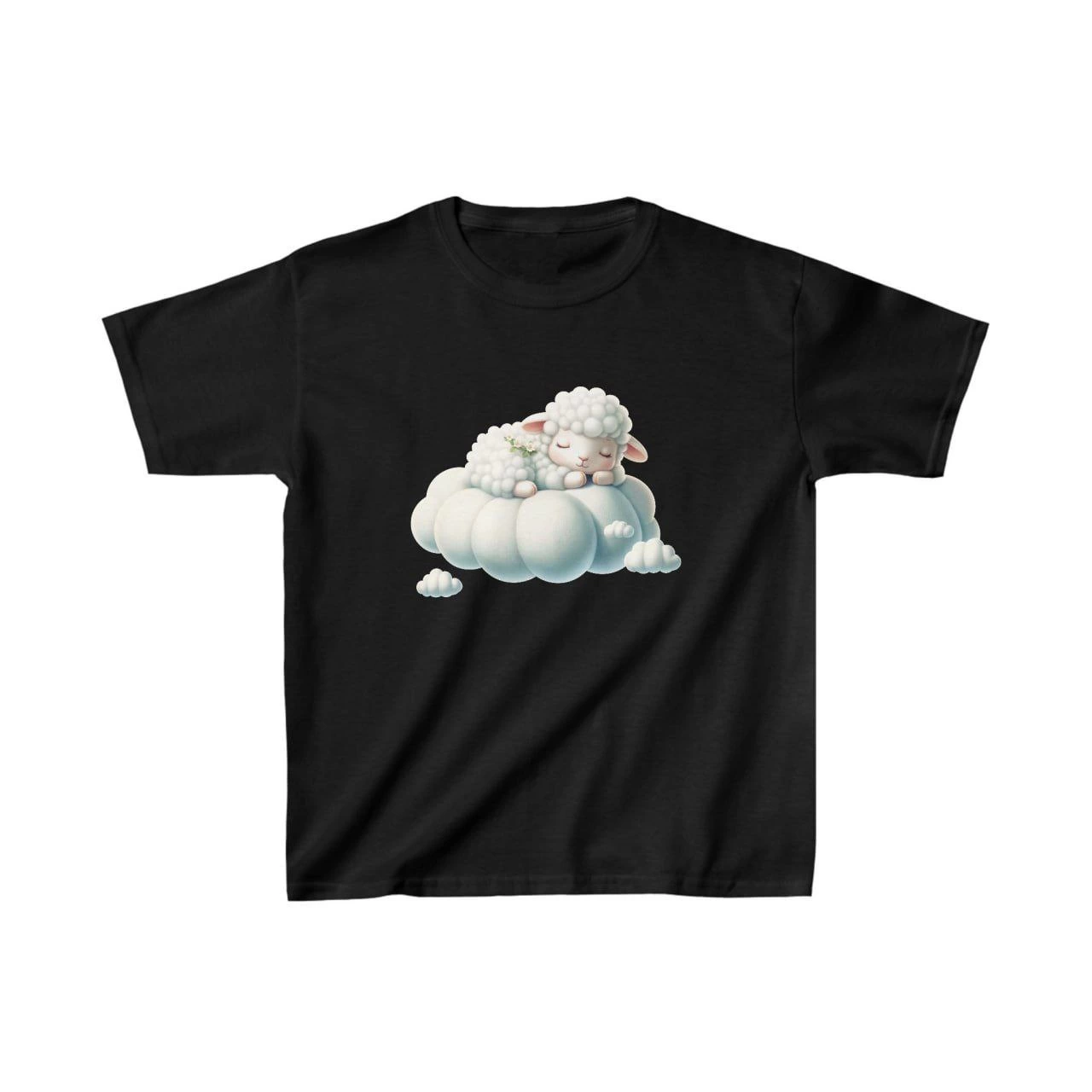 Unisex Çocuk Baskılı T-Shirt – Siyah