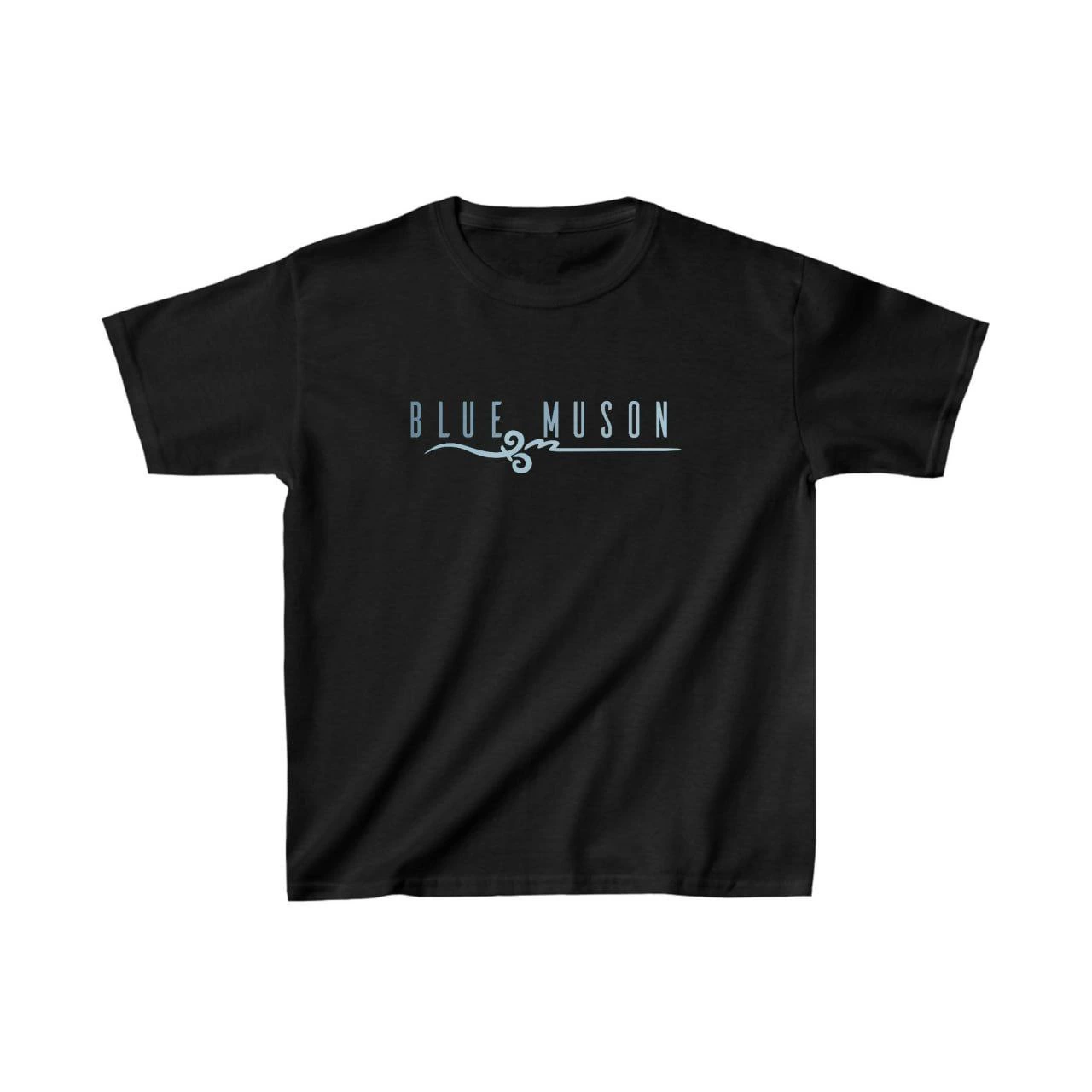 Unisex Çocuk Baskılı T-Shirt – Siyah
