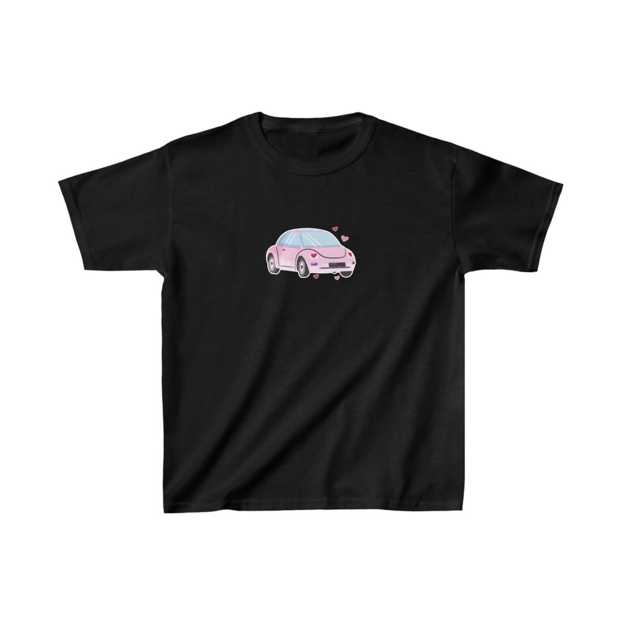 Unisex Çocuk Baskılı T-Shirt – Siyah